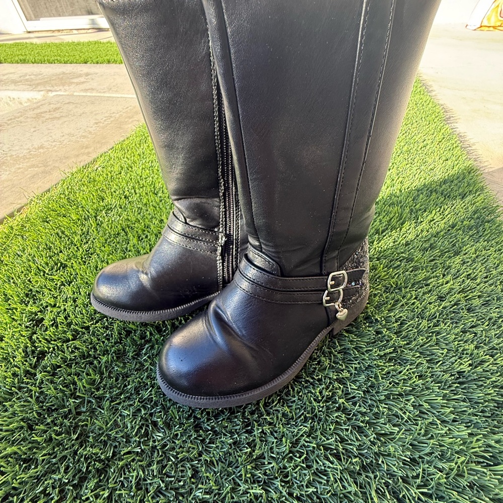 Rachel Zoe Black Over the Knee Toddler Boots